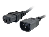 C2G Computer Power Cord Extension - Förlängningskabel för ström - power IEC 60320 C13 till IEC 60320 C14 - AC 250 V - 2 m 88503