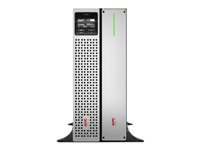 APC Smart-UPS On-Line - UPS (kan monteras i rack) - AC 220/230 V - 2700 Watt - 3000 VA - USB - utgångskontakter: 8 - 4U - 1.83 m sladd - svart, silver SRTL3000RM4UXLI