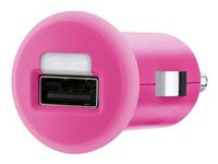 Belkin MIXIT Car Charger - Strömadapter för bil - 1 A (USB) - rosa - för Apple iPad/iPhone/iPod F8J018CWPNK