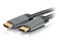 C2G 3ft 4K HDMI Cable with Ethernet - High Speed - In-Wall CL-2 Rated - M/M - HDMI-kabel med Ethernet - HDMI hane till HDMI hane - 91.4 cm - skärmad - svart - stöd för 4K 50625
