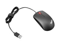 Lenovo ThinkPad Precision USB Mouse - Mus - höger- och vänsterhänta - optisk - 3 knappar - kabelansluten - USB - grafitsvart - detaljhandel 0B47158