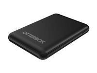OtterBox Standard Mobile Charging Kit - Strömförsörjningsbank - 5000 mAh - 10.5 Watt - 2.1 A - Apple Fast Charge, FC, USB BC 1.2 (USB) - på kabel: Lightning/Micro-USB/USB-C - svart 78-80638