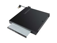 Lenovo Tiny IV DVD Burner Kit - Diskenhet - DVD-brännare - USB - extern - för ThinkCentre M70q Gen 2; M75q Gen 2; M75t Gen 2; M90; M90q Gen 2; ThinkStation P340; P350 4XA0N06917
