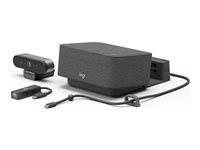 Logitech Logi Dock Focus Room Kit - Paket för videokonferens (Logitech BRIO Ultra HD Pro Webcam, Logitech Logi Dock) - Certifierad för Microsoft-teams 991-000464