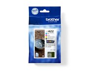 Brother LC422 Multipack - 4-pack - svart, gul, cyan, magenta - original - bläckpatron - för Brother MFC-J5345DW LC422VALDR