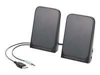 HP USB Business speakers - Högtalare - för persondator - för HP 280 G1, 280 G2, 63XX; EliteDesk 700 G1, 800 G1; ProDesk 600 G1; Retail System MP9 G2 D9J19AA