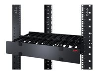 APC Horizontal Cable Manager Single-Sided with Cover - Rackkabelhanteringspanel med skydd - svart - 2U - för P/N: SMTL1000RMI2UC, SMX1000C, SMX1500RM2UC, SMX1500RM2UCNC, SMX750C, SMX750CNC AR8606
