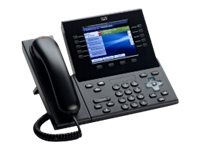 Cisco Unified IP Phone 8961 Slimline - VoIP-telefon - SIP, RTCP, SRTP - multilinje - kolgrå CP-8961-CLBE-K9=