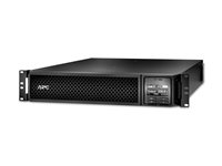 APC Smart-UPS SRT 2200VA RM - UPS (rackmonterbar/extern) - AC 220/230/240 V - 1980 Watt - 2200 VA - Bly-syra - RS-232, USB - utgångskontakter: 10 - 2U - svart - med APC UPS Network Management Card - för P/N: AR4018SPX432, AR4024SP, AR4024SPX429, AR4024SPX431, AR4024SPX432, NBWL0356A SRT2200RMXLI-NC