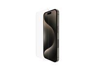 Belkin ScreenForce - Skärmskydd för mobiltelefon - härdat glas, behandlat - glas - för Apple iPhone 15 Pro OVA137ZZ