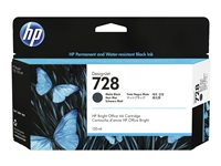 HP 728 - 130 ml - mattsvart - original - DesignJet - bläckpatron - för DesignJet T730, T830 3WX25A