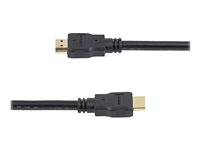 StarTech.com 1.5m High Speed HDMI Cable - Ultra HD 4k x 2k HDMI Cable - HDMI to HDMI M/M - 5 ft HDMI 1.4 Cable - Audio/Video Gold-Plated (HDMM150CM) - HDMI-kabel - HDMI hane till HDMI hane - 1.5 m - dubbelt skärmad - svart - för P/N: MSTCDP122HD HDMM150CM