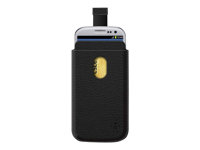 Belkin Pocket Case - Fodral för mobiltelefon - svart - för Samsung Galaxy S III F8M410CWC00