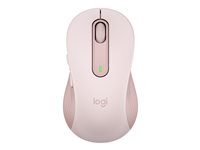 Logitech Signature M650 L - Mus - stor storlek - optisk - 5 knappar - trådlös - Bluetooth, 2.4 GHz - Logitech Logi Bolt USB-mottagare - rosa 910-006237