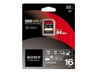 Sony - Flash-minneskort - 16 GB - Class 10 - SDHC UHS-I - för Handycam HDR-CX250E SF16UX