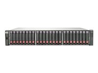 HPE Modular Smart Array P2000 G3 SAS Dual Controller SFF Array System - Hårddiskarray - 24 fack ( SATA-300 / SAS-2 ) - 0 x HDD - SAS 6Gb/s (extern) - kan monteras i rack - 2U AW594B