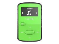 SanDisk Clip Jam - Digital spelare - 8 GB - grön SDMX26-008G-G46G