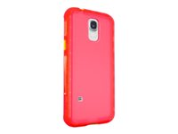 Belkin AIR PROTECT Grip Extreme - Skyddsfodral för mobiltelefon - rosa, citrus - för Samsung Galaxy S5 F8M911B1C01