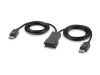 Belkin Secure Modular DP Dual Head Console Cable - Videokabel - TAA-kompatibel - DisplayPort (hane) - 1.83 m - stöd för 4K, aktiv F1DN2MOD-CC-P06