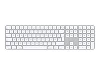 Apple Magic Keyboard with Touch ID and Numeric Keypad - Tangentbord - Bluetooth, USB-C - QWERTZ - tysk - för iMac (Tidigt 2021); Mac mini (Sent 2020); MacBook Air (Sent 2020); MacBook Pro MK2C3D/A
