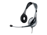 Jabra UC Voice 150 MS Duo - Headset - på örat - kabelansluten - USB - grå - Certifierad för Skype for Buisness 1599-823-109