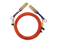 NVIDIA - 40GBase-AOC direktanslutningskabel - QSFP till QSFP - fiberoptisk - Active Optical Cable (AOC) 980-9I14F-00B010