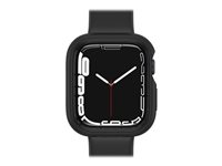 OtterBox EXO EDGE - Stötsskydd för smartwatch - polykarbonat, TPE - svart - för Apple Watch (45 mm) 77-87551