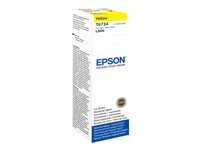 Epson T6734 - 70 ml - gul - original - påfyllnadsbläck - för Epson L1800, L800, L805, L810, L850; EcoTank L1800 C13T67344A
