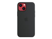 Apple - Baksidesskydd för mobiltelefon - med MagSafe - silikon - midnatt - för iPhone 13 mini MM223ZM/A