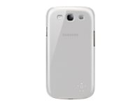 Belkin Shield Sheer Matte - Fodral för mobiltelefon - polykarbonat - klar - för Samsung Galaxy S III Mini F8M543VFC01