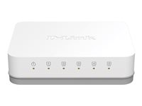 D-Link GO-SW-5G - Switch - ohanterad - 5 x 10/100/1000 - skrivbordsmodell GO-SW-5G/E