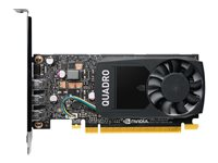 NVIDIA Quadro P400 - Grafikkort - Quadro P400 - 2 GB GDDR5 - PCIe 3.0 x16 låg profil - 3 x Mini DisplayPort - Adaptrar ingår VCQP400V2-PB
