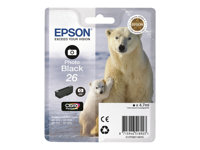 Epson 26 - 4.7 ml - foto-svart - original - bläckpatron - för Expression Premium XP-510, 520, 600, 605, 610, 615, 620, 625, 700, 710, 720, 800, 810, 820 C13T26114010