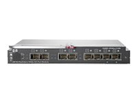 HPE Virtual Connect FlexFabric 10Gb/24-Port Module - Switch - 16 x 10 Gb Ethernet (backplane) + 4 x 10Gb Ethernet/8Gb Fibre Channel SFP+ + 4 x 10Gb Ethernet SFP+ - insticksmodul - för BLc3000 Enclosure; Integrity BL860c i4; ProLiant BL2x220c G6, BL465c G6, BL495c G6 571956-B21