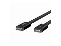 Belkin CONNECT - Thunderbolt-kabel - 24 pin USB-C (hane) vändbar till 24 pin USB-C (hane) vändbar - Thunderbolt 4 - 1 m - passiv, USB-strömförsörjning (100W) - för P/N: INC006TTSGY INZ003BT1MBK