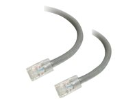 C2G Cat5e Non-Booted Unshielded (UTP) Network Patch Cable - Patch-kabel - RJ-45 (hane) till RJ-45 (hane) - 10 m - UTP - CAT 5e - tvinnad, enhetsstart - grå 83007