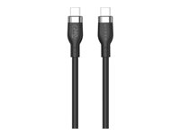 HyperJuice - USB-kabel - 24 pin USB-C (hane) till 24 pin USB-C (hane) - USB 2.0 - 1 m - USB-strömförsörjning (240W), utökat effektområde (EPR) - svart HJ4001BKGL