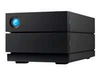 LaCie 2big RAID STHJ40000800 - Hårddiskarray - 40 TB - 2 fack (SATA-600) - HDD 20 TB x 2 - USB 3.2 Gen 2 (extern) - med 5 års återställningsserviceplan för att rädda data STHJ40000800