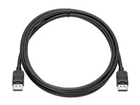 HP - Bildskärmskabelsats - DisplayPort (hane) till DisplayPort (hane) - 2 m - för Elite t655; Presence Small Space Solution with Zoom Rooms; Pro t550 VN567AA