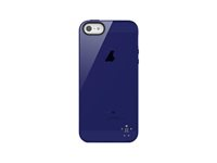 Belkin Grip Sheer - Fodral för mobiltelefon - termoplastisk polyuretan (TPU) - indigo F8W093VFC02