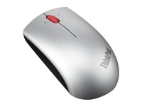 Lenovo ThinkPad Precision Wireless Mouse - Mus - höger- och vänsterhänta - optisk - 3 knappar - trådlös - 2.4 GHz - trådlös USB-mottagare - siloverfrost - detaljhandel 0B47167