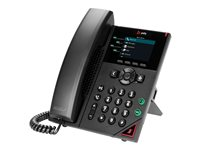Poly VVX 250 - OBi Edition - VoIP-telefon - 3-riktad samtalsförmåg - SIP, RTP, SRTP, SDP - 4 linjer - svart 89B58AA