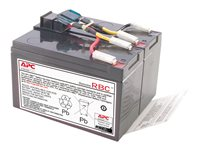 APC Replacement Battery Cartridge #48 - UPS-batteri - 1 x batteri - Bly-syra - för P/N: SMT750, SMT750C, SMT750I, SMT750TW, SMT750US, SUA750ICH, SUA750ICH-45, SUA750-TW RBC48