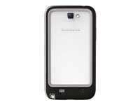Belkin Surround Case - Skyddsfodral för mobiltelefon - svart, stenfärgad - för Samsung Galaxy Note II F8M509VFC00