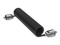 Compulocks Dual Head Coiled Keyed Cable Lock - Lås för säkerhetskabel CL02H