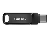 SanDisk Ultra Dual Drive Go - USB flash-enhet - 256 GB - USB 3.2 Gen 1 / USB-C - svart SDDDC3-256G-G46