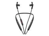 Jabra Evolve 65e MS - Hörlurar med mikrofon - inuti örat - montering bakom nacken - Bluetooth - trådlös - USB - ljudisolerande 6599-623-109