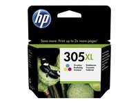 HP 305XL - 5 ml - Lång livslängd - färg (cyan, magenta, gul) - original - bläckpatron - för Deskjet 23XX, 27XX, 28XX, 41XX, 42XX; DeskJet Plus 41XX; ENVY 60XX, 64XX; ENVY Pro 64XX 3YM63AE#301