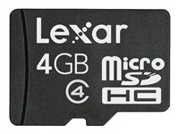 Lexar - Flash-minneskort - 4 GB - Class 4 - microSD LSDMI4GBABEU