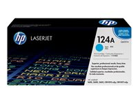 HP 124A - Cyan - original - LaserJet - tonerkassett (Q6001A) - för Color LaserJet 1600, 2600n, 2605, 2605dn, 2605dtn, CM1015 MFP, CM1017 MFP Q6001A